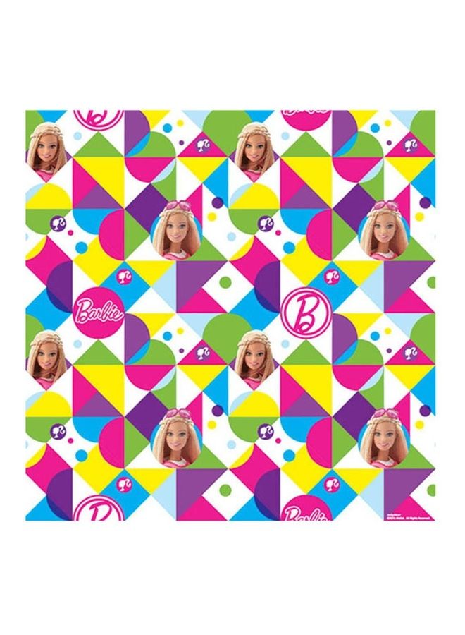 Amscan Barbie Sparkle Gift Wrap 8ft x 30in Gift Wrap for Birthday Party, Baby Shower and more Multicolour 
