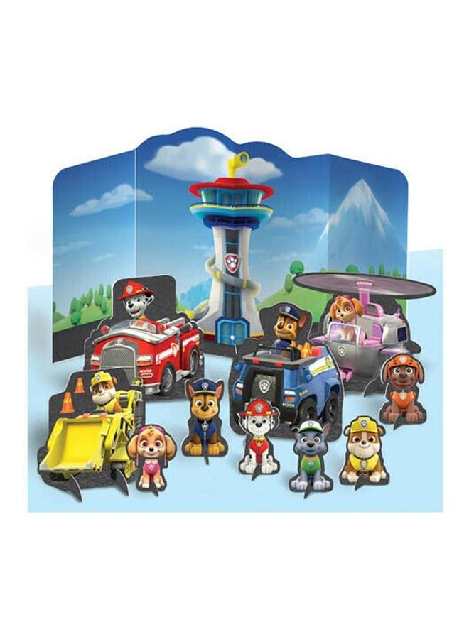 أمسكان طقم أدوات تزيين الطاولة بنمط مغامرات الرسوم المتحركة "Paw Patrol"