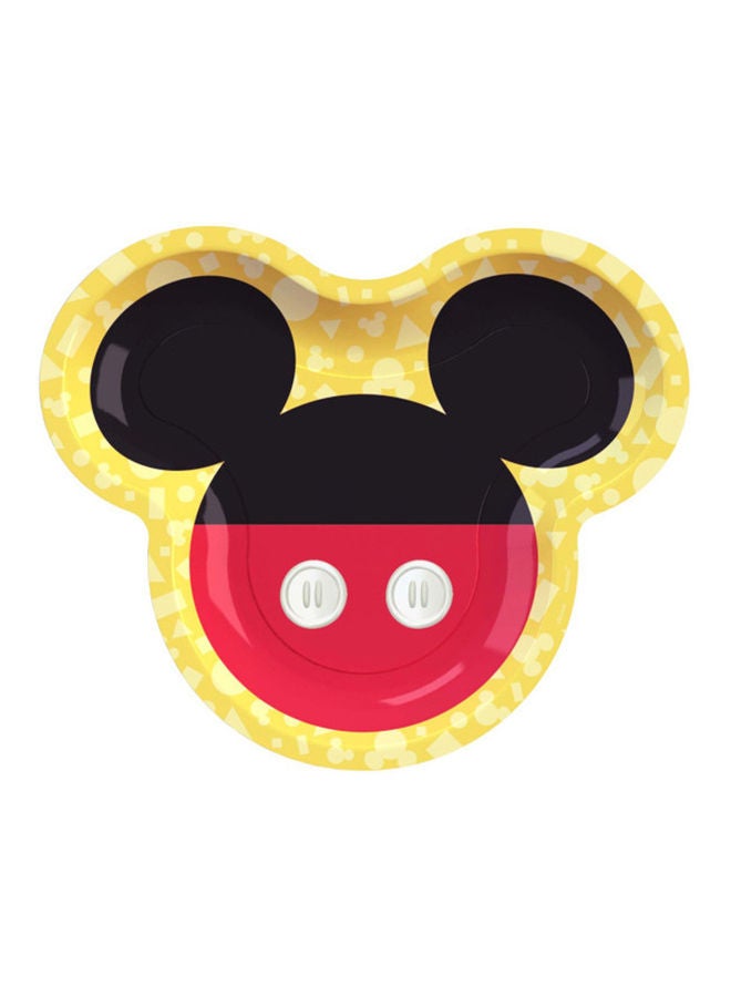 أمسكان طقم أطباق على شكل ميكي ماوس مكون من 8 قطع