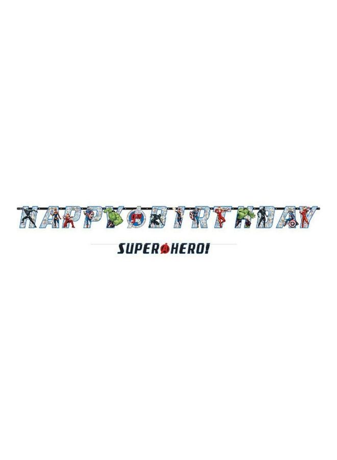 Amscan 2-Piece Marvel Avengers Powers Unite Jumbo Letter Banner Kit Birthday Decoration and Party Supplies 