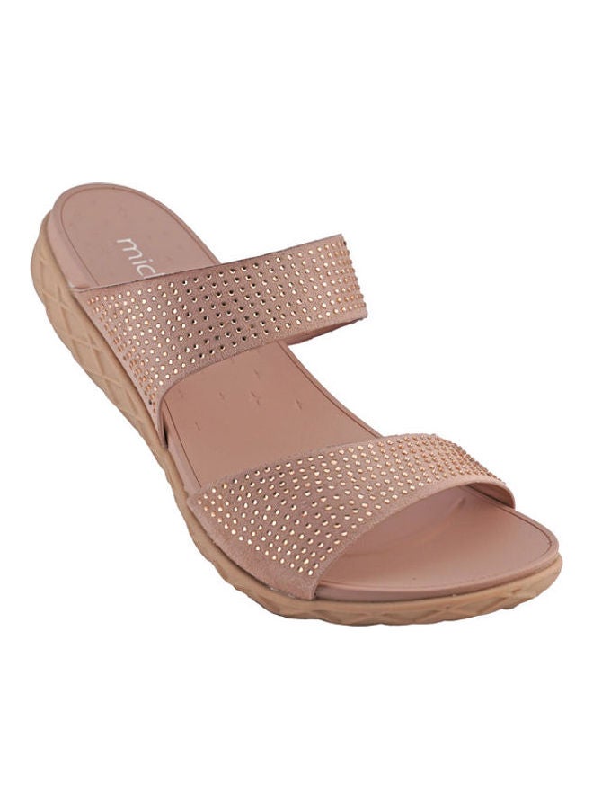 Michelle Morgan Slip-On Flat Sandals Pink - Image 1