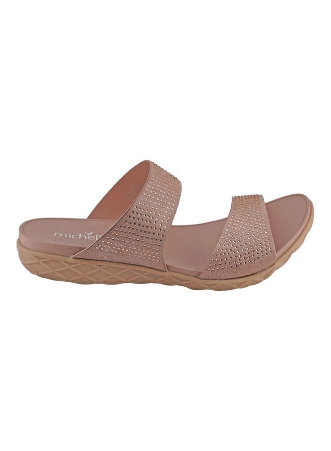 Michelle Morgan Slip-On Flat Sandals Pink - Image 2