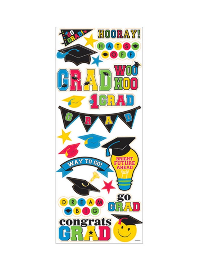 Amscan Graduation Themed Decal Kit