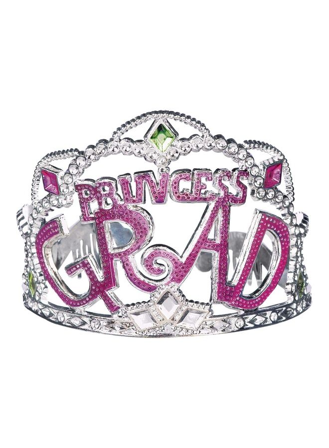 أمسكان تاج مصنوع من البلاستيك مطلي كهربائياً بتصميم مناسب للتخرج