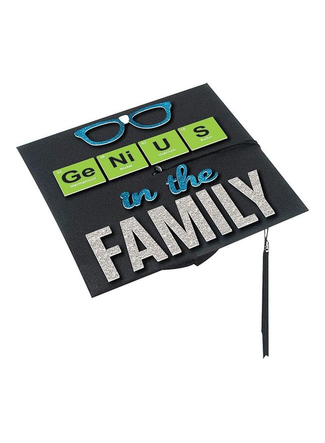 Amscan Genius In The Family Grad Themed Cap Decorating Kit for Graduation Party Supplies
