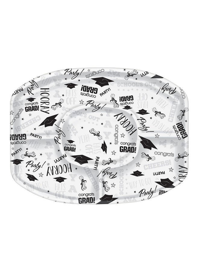 أمسكان طبق مقسم بنمط يناسب حفلات التخرج