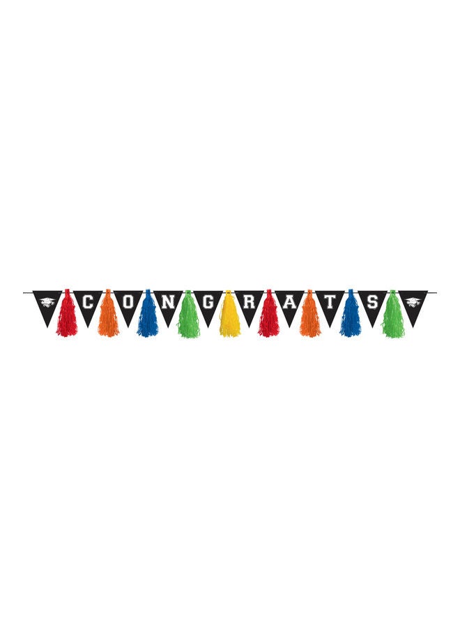 Amscan Graduation Multicolor Tassel Garland Decorations Party Supplies