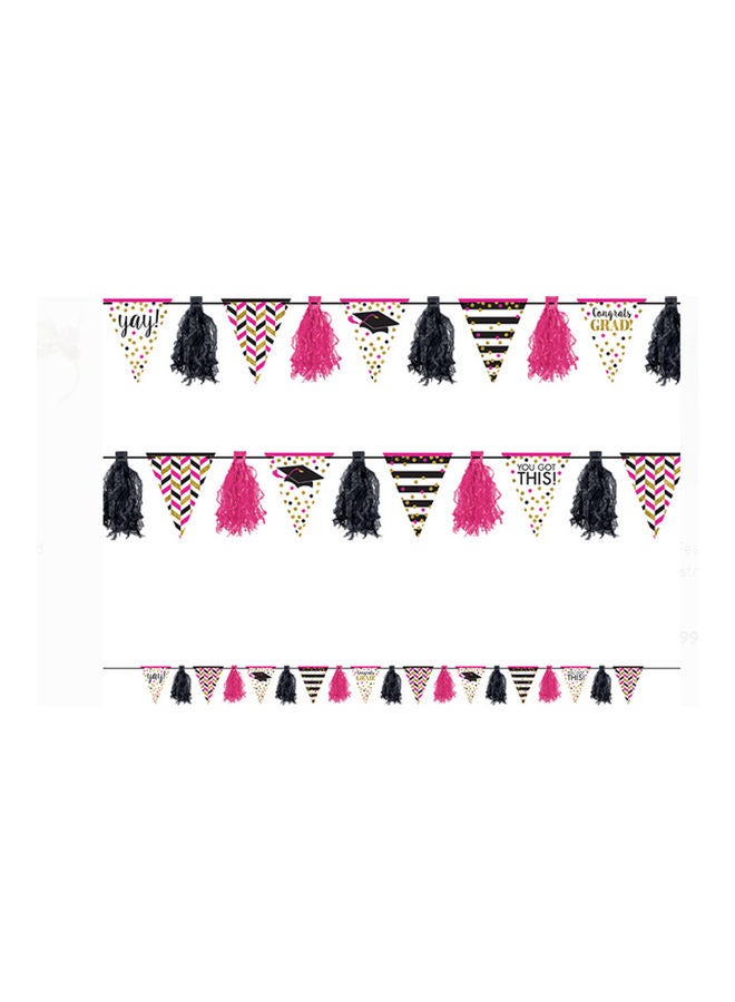 Amscan 3-Piece Confetti Grad Tassel Garland