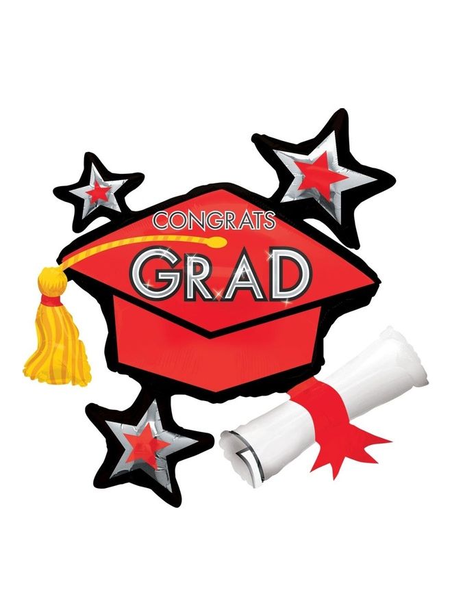 أناجرام بالون شكل سوبر كلاسٹر تخرج 31x29 بوصة زينة لوازم الحفلات