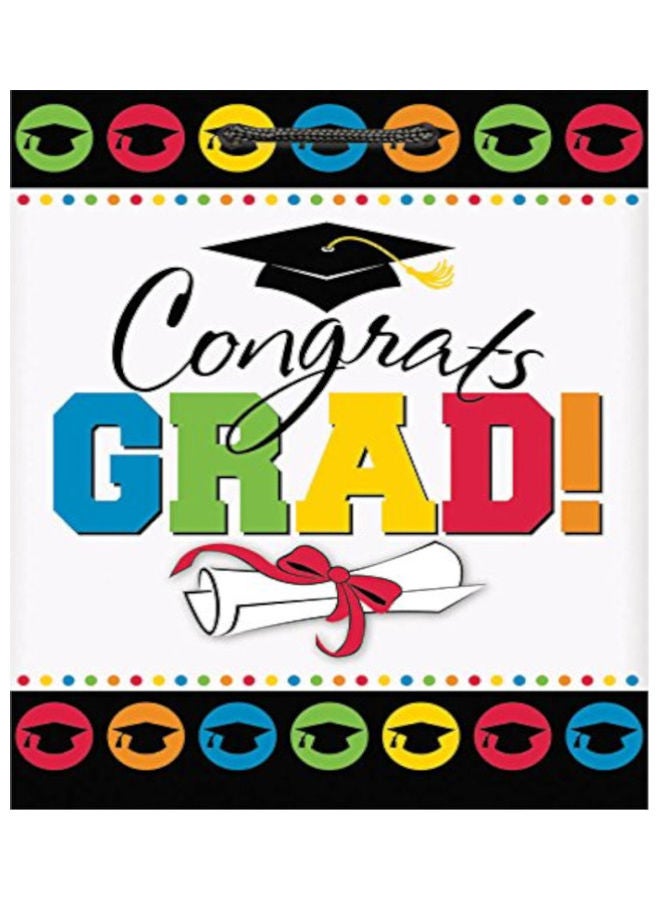 أمسكان أكياس هدايا كبيرة الحجم مطبوع عليها عبارة "Congrats Grad"