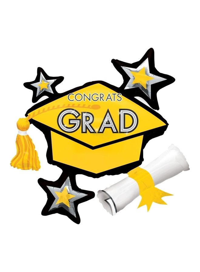 أناجرام بالون هيليوم بطبعة عبارة "Congrats Graduation" 31بوصة