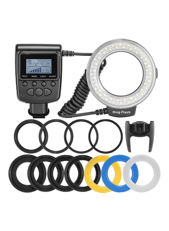 ANDOER - RF-550D 48 LED Ring Flash Light Black/White - Image 1