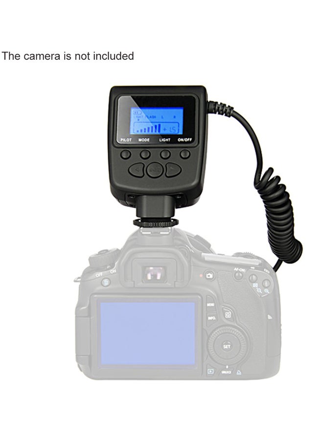ANDOER - RF-550D 48 LED Ring Flash Light Black/White - Image 1