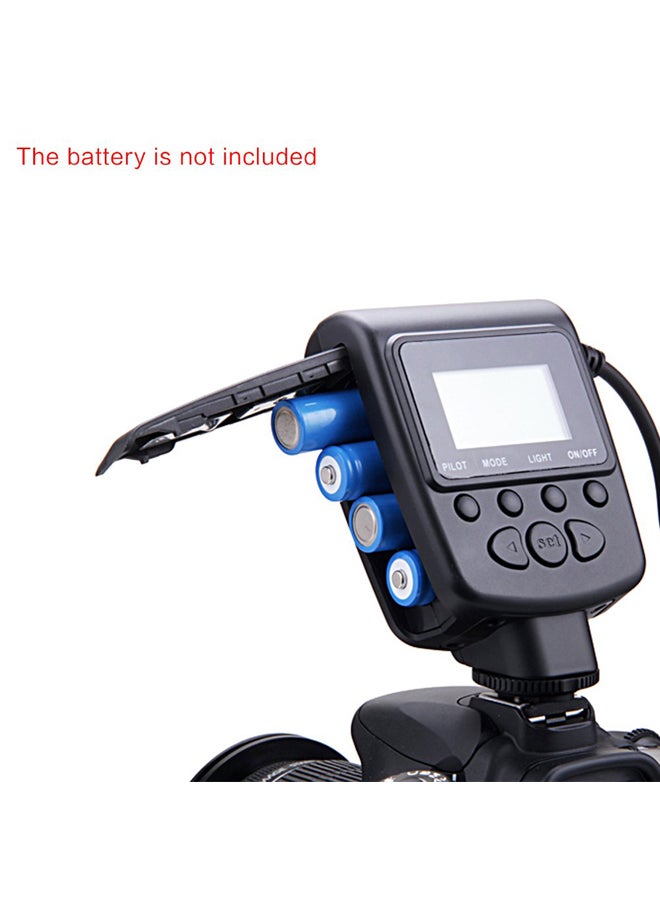 ANDOER - RF-550D 48 LED Ring Flash Light Black/White - Image 1