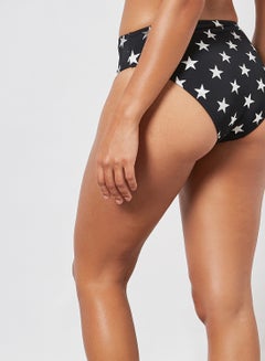 trendyol Star Print Bikini Bottom Black  - Image 2