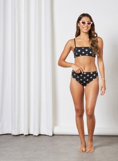 trendyol Star Print Bikini Bottom Black  - Image 3