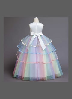 We Happy Girls Unicorn Floral Birthday Party Wear Princess Tutu Dresses Multicolour  - Image 3
