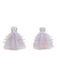 We Happy Girls Unicorn Floral Birthday Party Wear Princess Tutu Dresses Multicolour  - Image 5