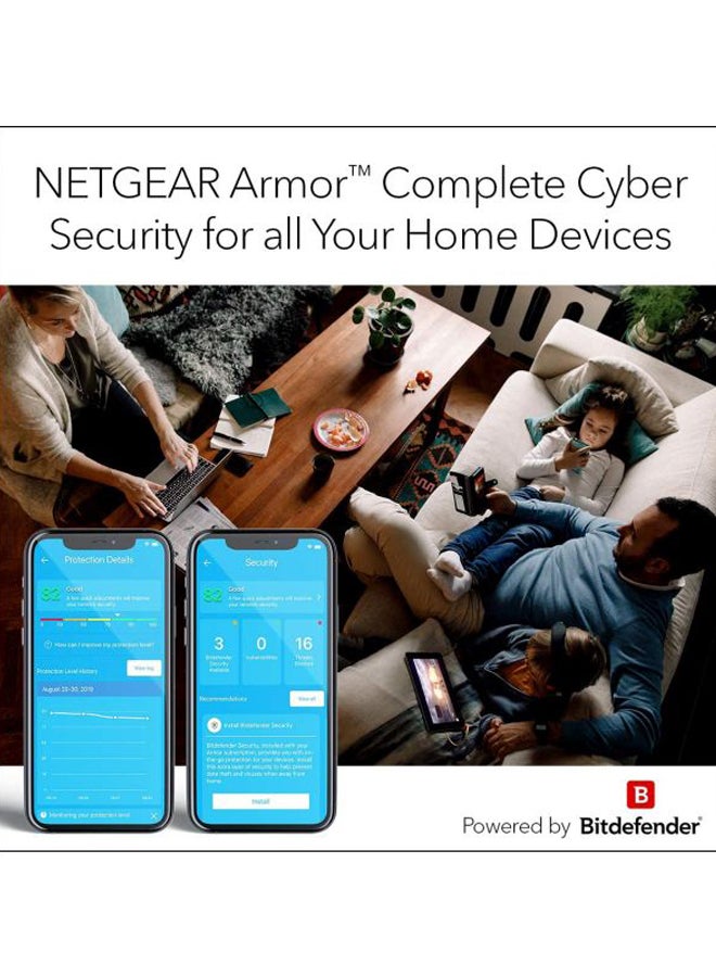 NETGEAR - Orbi Whole Home Mesh WiFi System Upto 3000 sq.ft White/Blue - Image 1