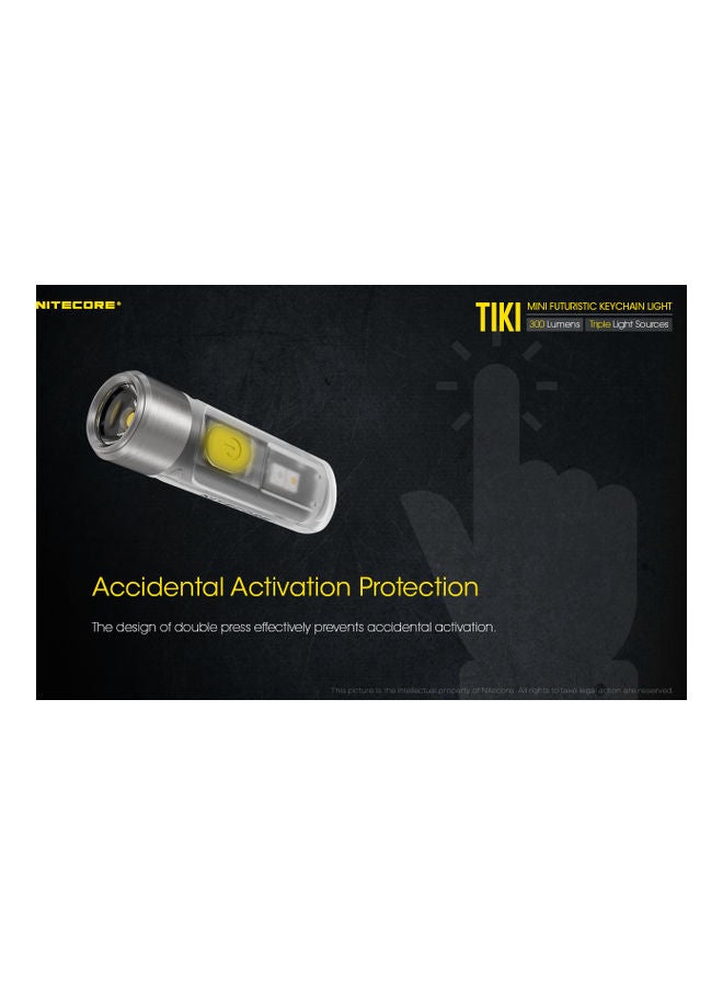NITECORE - TIKI Mini Futuristic LED Keychain Light 300 Lumens-Built-in Rechargeable Li-ion battery 71meter - Image 1