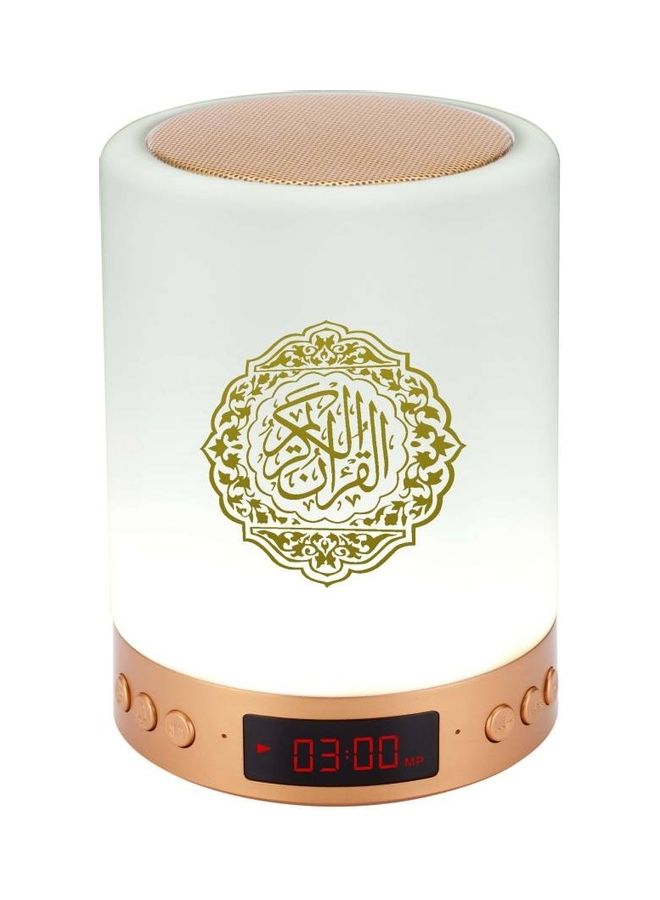 HYX - Smart Touch LED Lamp Bluetooth Quran Speaker With Remote White - Image 1
