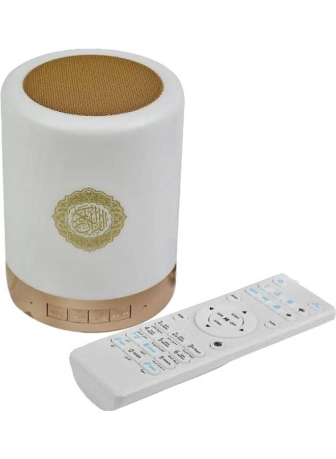 HYX - Quran LED Lamp Bluetooth Speaker With Remote White - Image 1