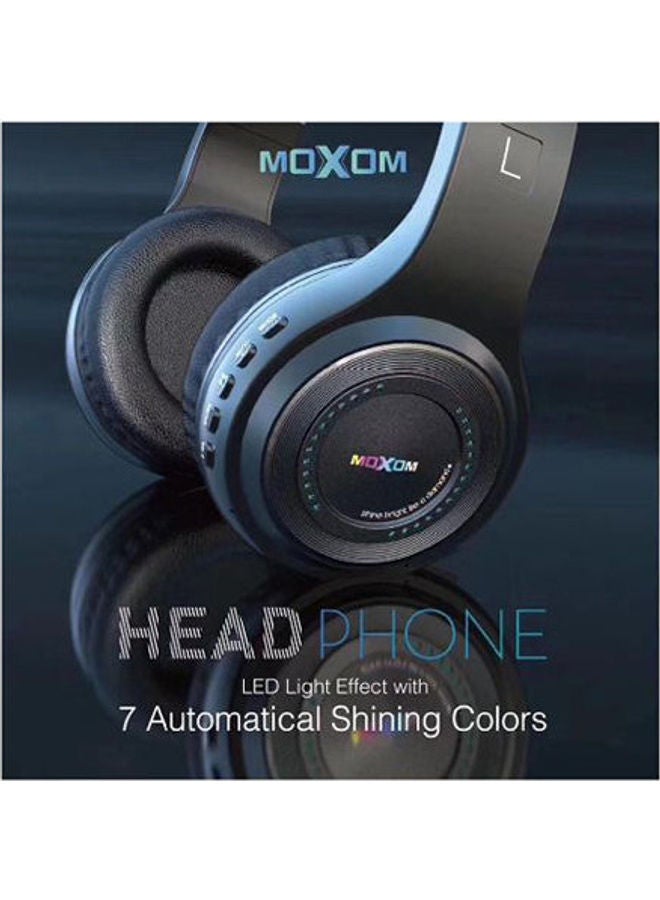 MOXOM Mx-Wl15 Bluetooth Headphones Black  - Image 3