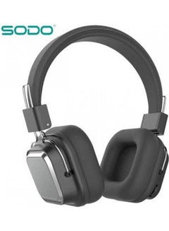 SODO SD-1003 Bluetooth 5 Dual Mode Wired/Wireless Headphone Drak Grey  - Image 1