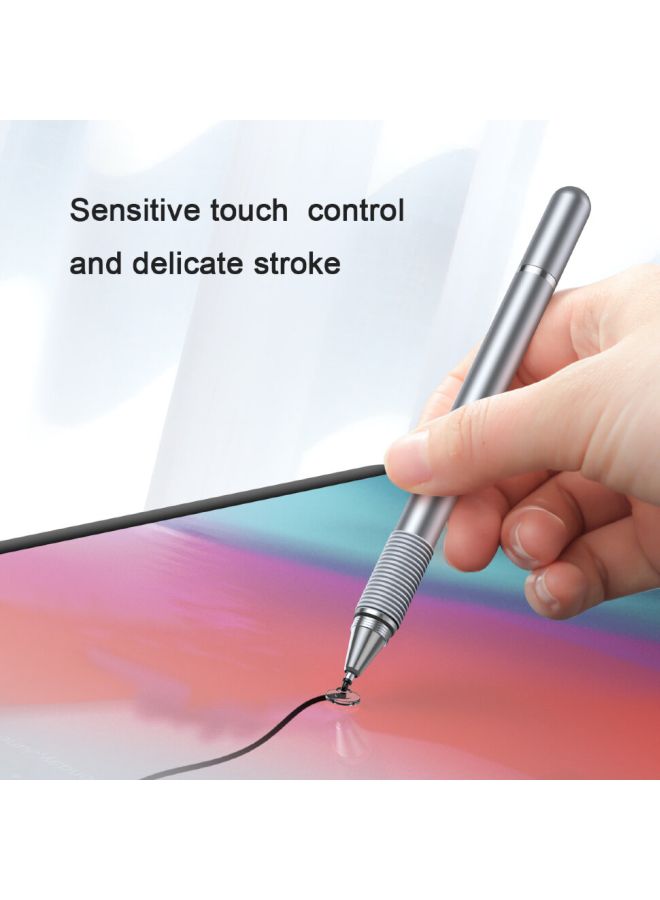 Baseus - Golden Cudgel Capacitive Stylus Comfortable with Smartphones, Tablets, Navigation, Touch Screen Computer Silver - Image 1