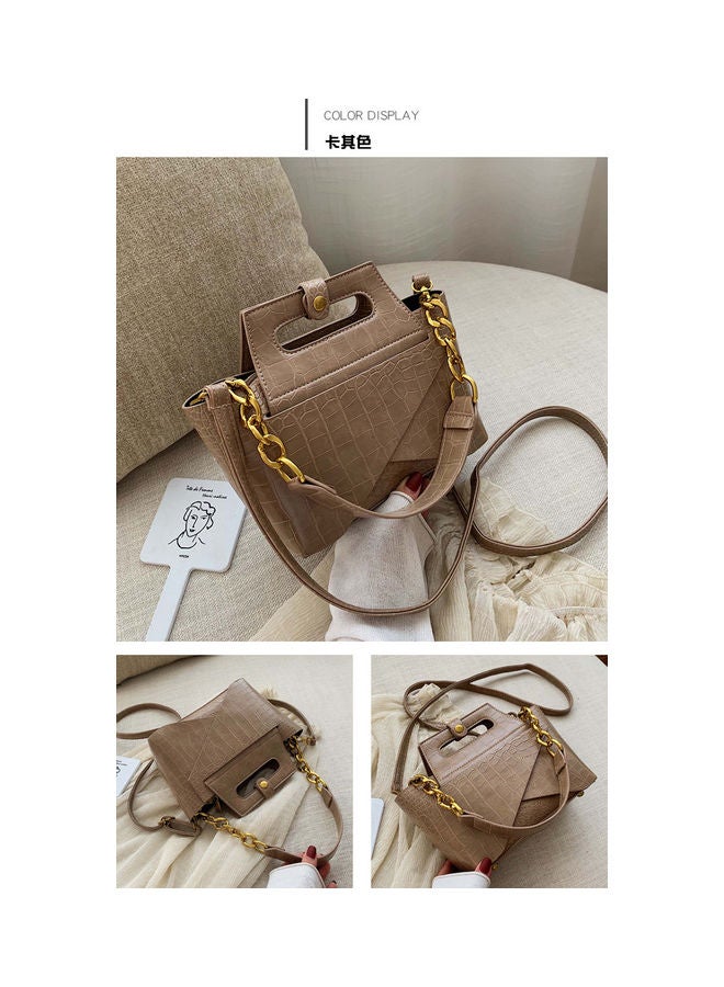 Designer Crossbody Bag Khaki  - Image 4