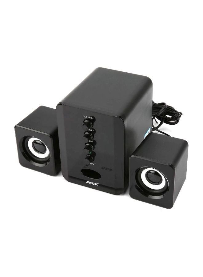 صدى مكبر صوت سلكي بمنفذ USB أسود  - Image 5