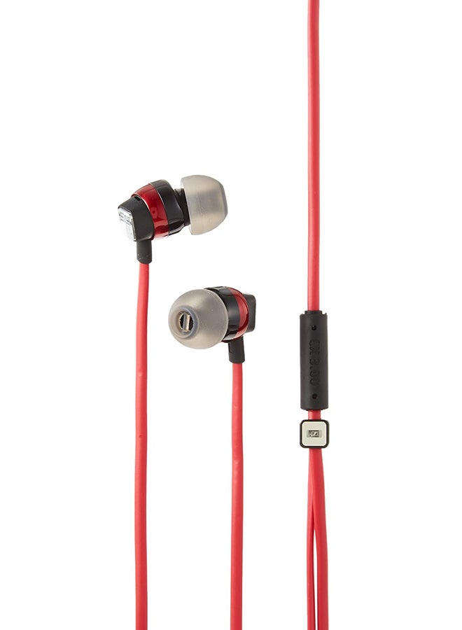 Sennheiser - CX 3.00 Wired In-Ear Earphones Red/Black/Grey - Image 1