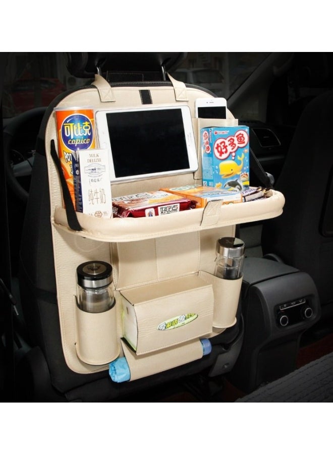 Car Back Seat Organizer With Table Tray