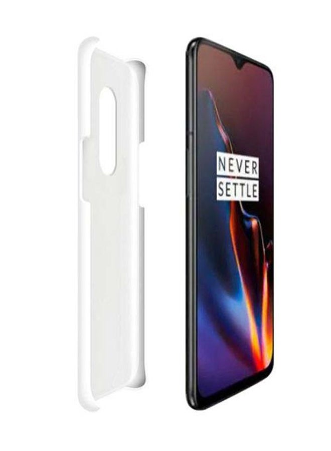 OnePlus - Slim Snap Basic Series Customized Mobile Cover For OnePlus 6T White/Black/Red - Image 1