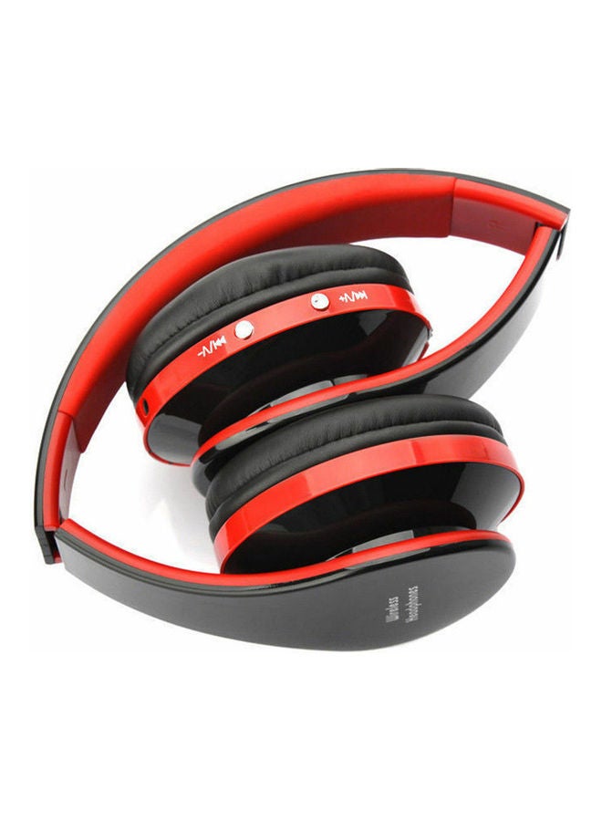 Generic - Wireless Over-Ear Headphones Black/Red - Image 1