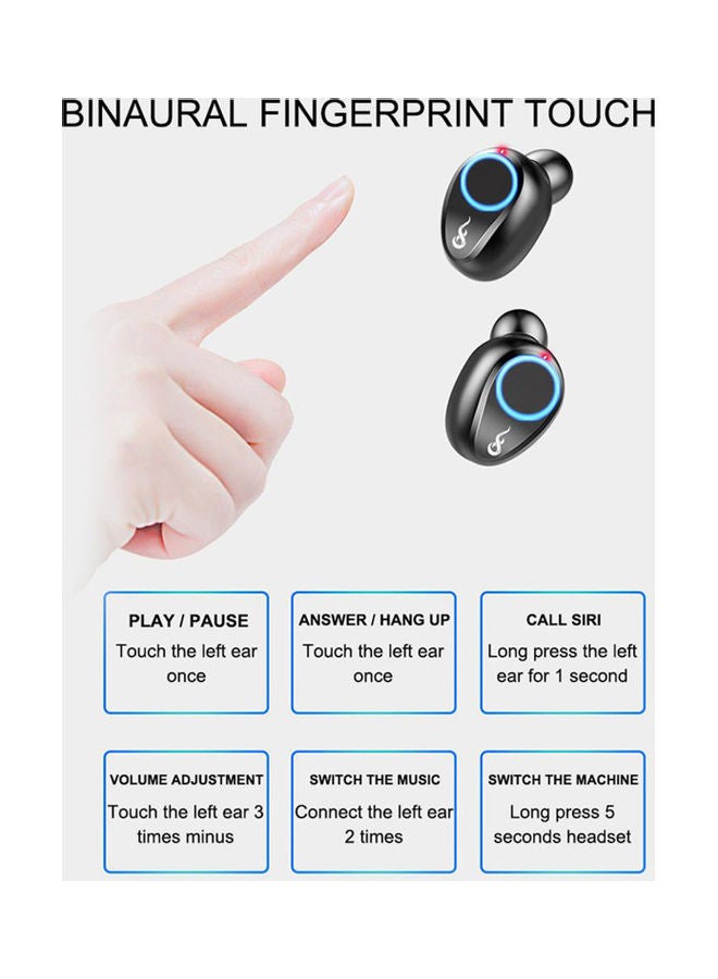 Generic - TWS Bluetooth 5.1 Wireless Earbuds Black - Image 1