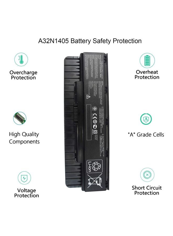 أسوس - بطارية بديلة للابتوب أسوس G551JX‏-ES71 أسود - Image 1