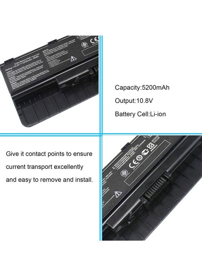 أسوس - بطارية بديلة للابتوب أسوس G551JX‏-ES71 أسود - Image 1