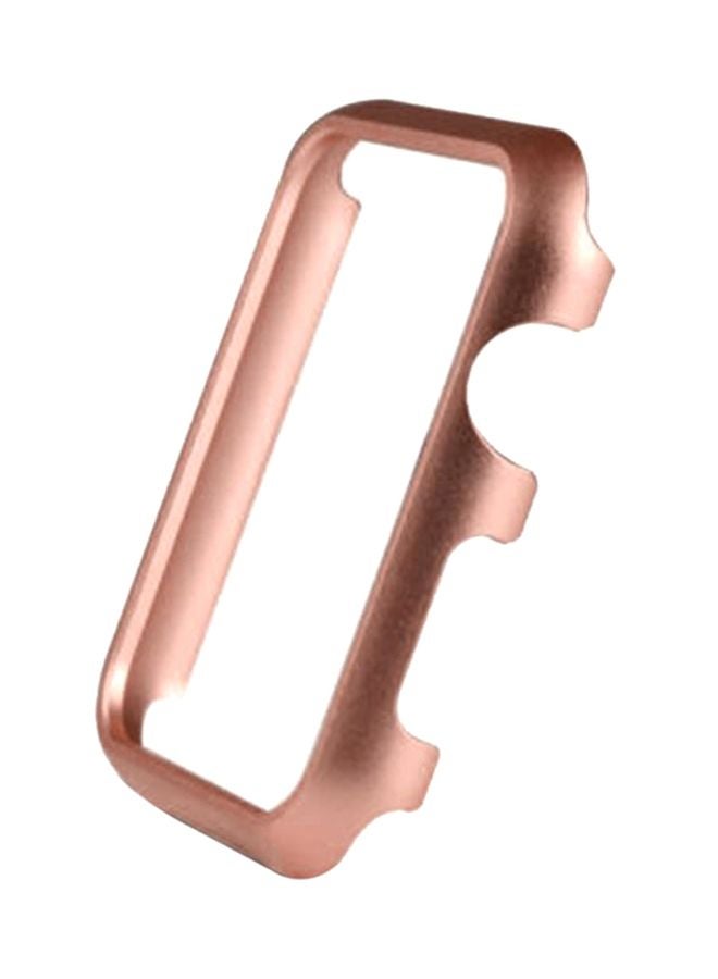 Voberry Protective Frame Bumper Case Cover For Apple Watch 1/2/3 38mm Rose Gold/Clear - Image 1