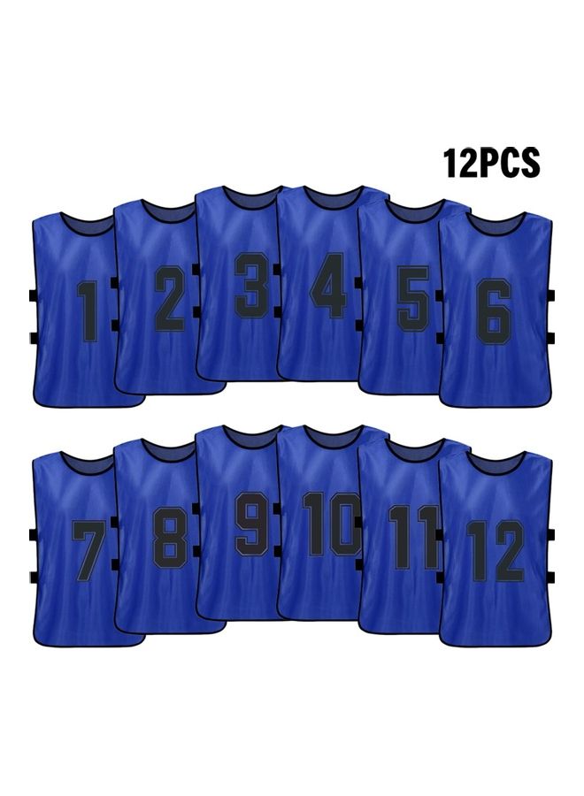 Generic - 12-Piece Quick-Drying Football Vest Jersey Set - Image 1