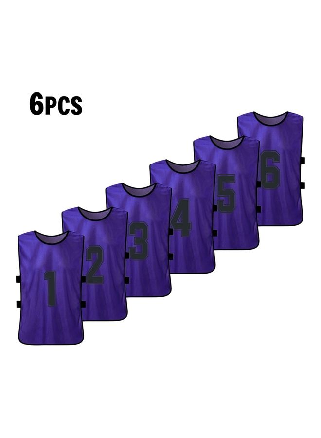 Pack Of 6 Football Jersey Vest Set - Image 1
