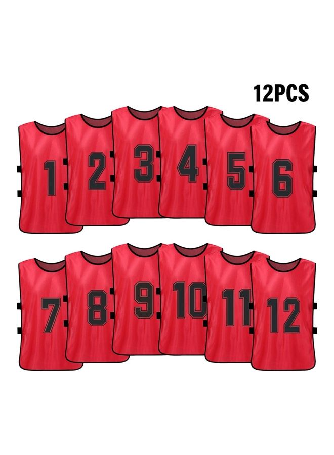 Generic 12-Piece Quick-Drying Football Vest Jersey Set  - Image 1