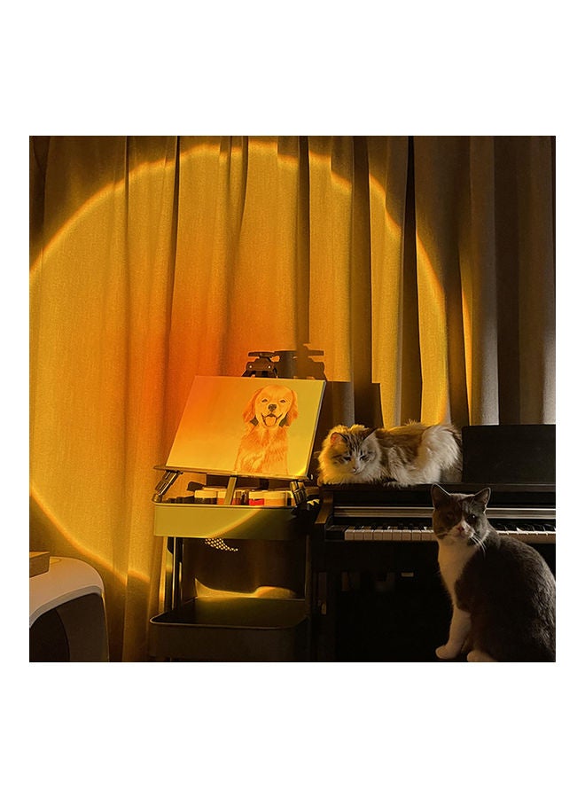 LED Sunset Projector Home Night Light Yellow - Image 2