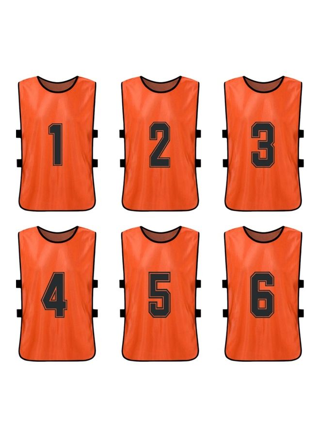 Generic Pack Of 6 Football Jersey Vest Set  - Image 2