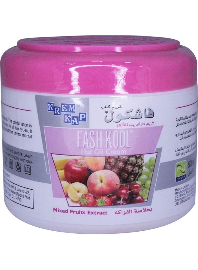 كريم ماسك الشعر بالزيت الساخن ميكس فروتس شفاف 500ملليلتر