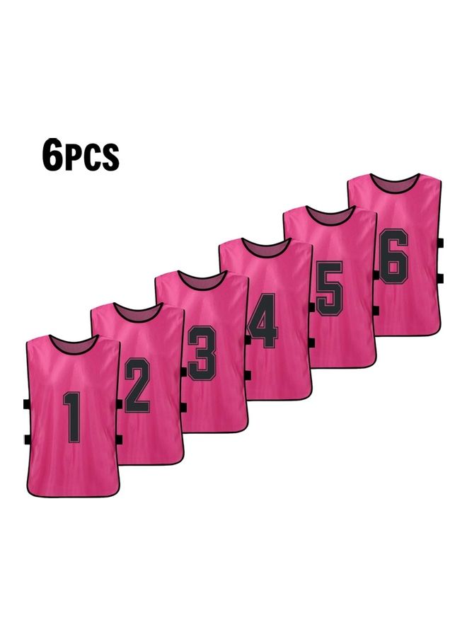 Pack Of 6 Football Jersey Vest Set - Image 1