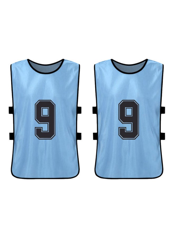 طقم فيست كرة قدم من قماش الجيرسيه سريع الجفاف مكون من 12 قطعة - Image 2