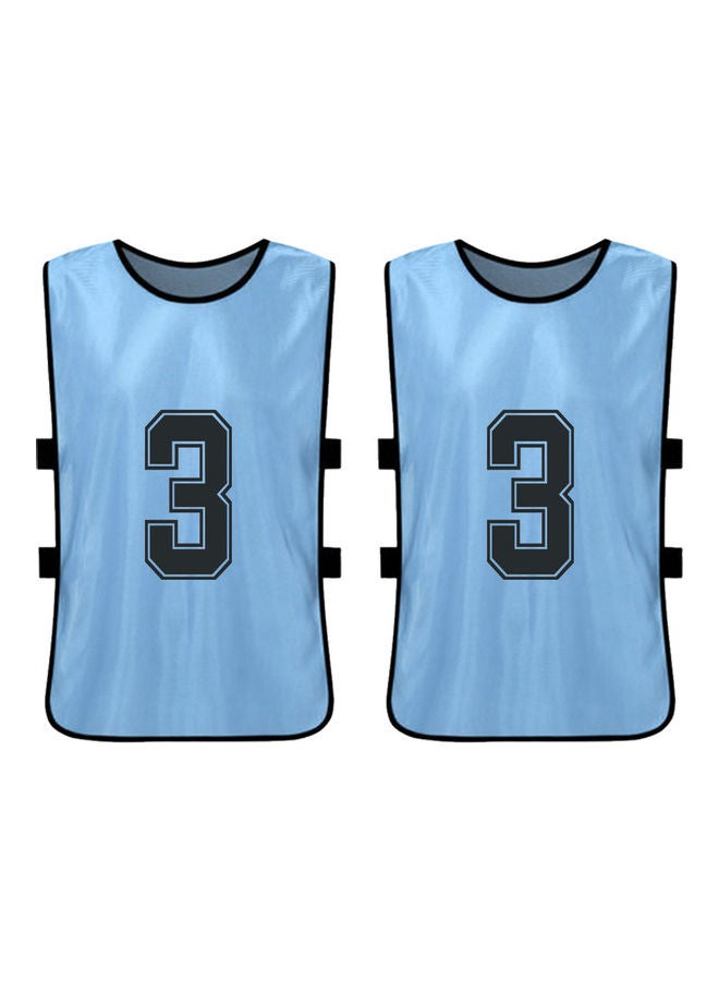 طقم فيست كرة قدم من قماش الجيرسيه سريع الجفاف مكون من 12 قطعة - Image 3