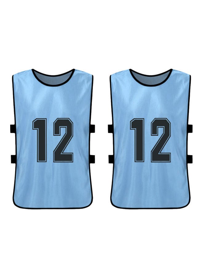 طقم فيست كرة قدم من قماش الجيرسيه سريع الجفاف مكون من 12 قطعة - Image 4