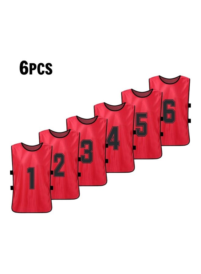 Generic Pack Of 6 Football Jersey Vest Set  - Image 1